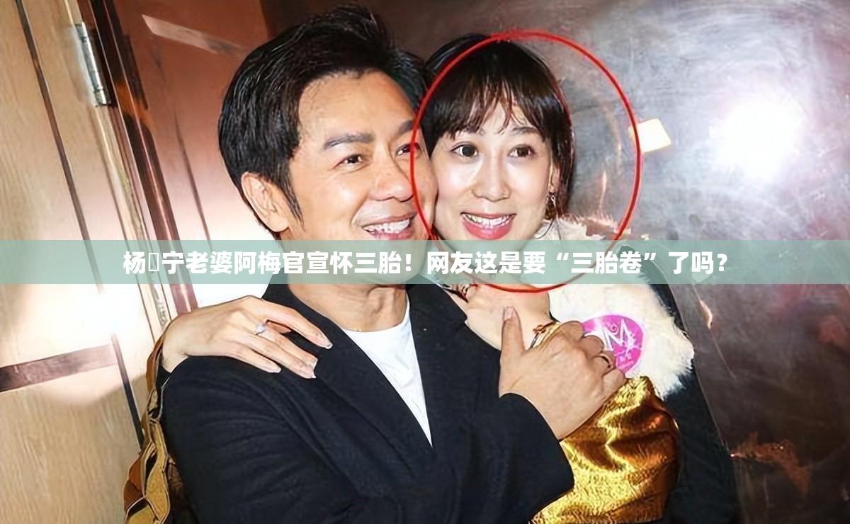 杨祐宁老婆阿梅官宣怀三胎！网友这是要“三胎卷”了吗？